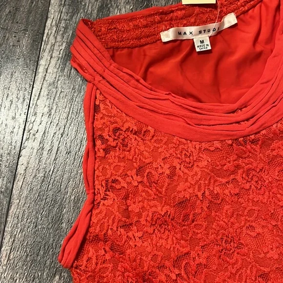 Max studio size M coral color new with tags lined - Picture 4 of 7